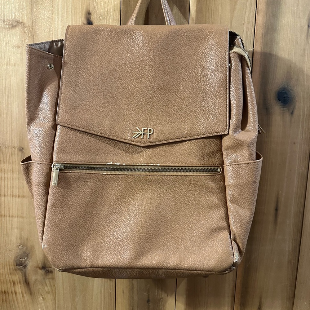 Tan freshly picked diaper bag backpack